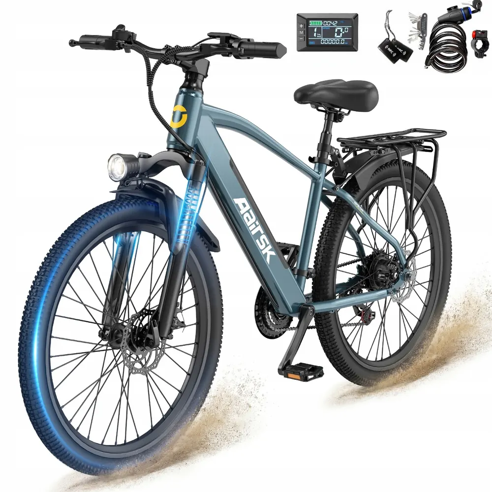 Aairsk S800 unisex electric bike with 70km range and step-through frame