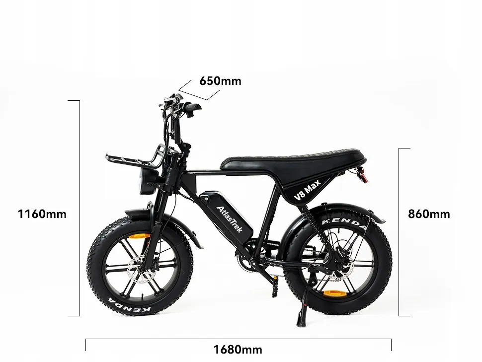 Aairsk V8 Max electric bike with 250W motor and 15Ah battery for long range