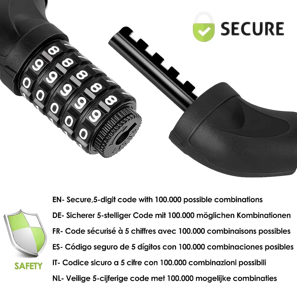 Hardened Chain Combination Lock image 3
