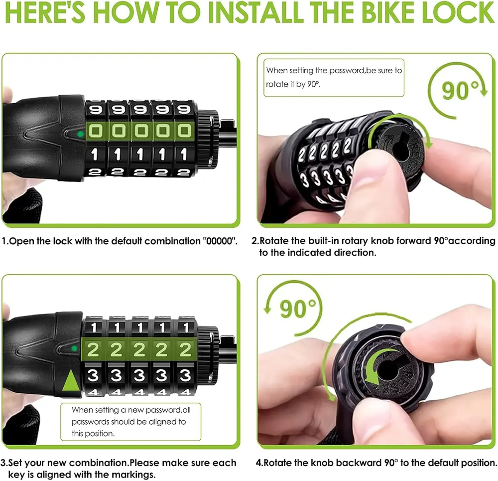 Hardened Chain Combination Lock image 6