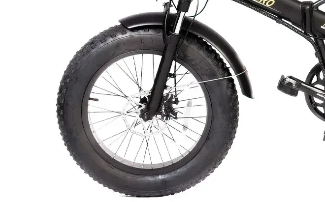 Allegro TDL6125 battery pack mounted on downtube, 48V 40Ah option, with charging port.