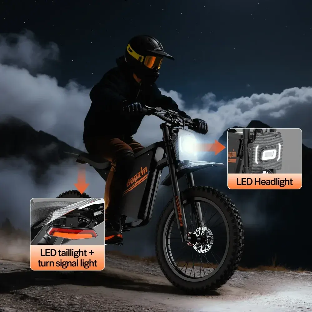 Bopzin Q8 Fat Tire Electric Mountain Bike image 2