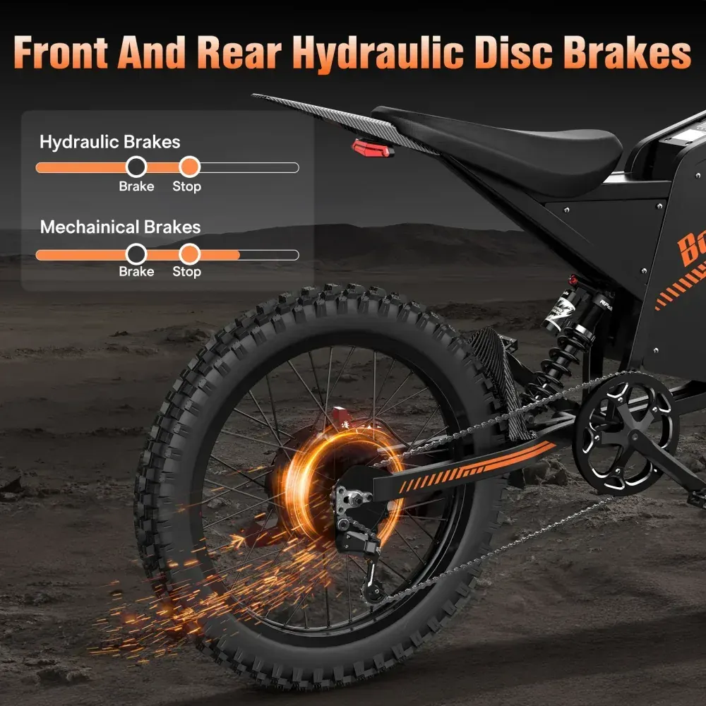 Bopzin Q8 Fat Tire Electric Mountain Bike image 3