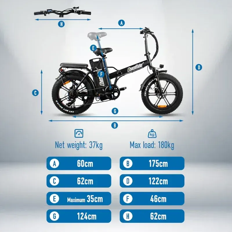 ChamRider DTS425 Fat Tire Electric Bike image 12
