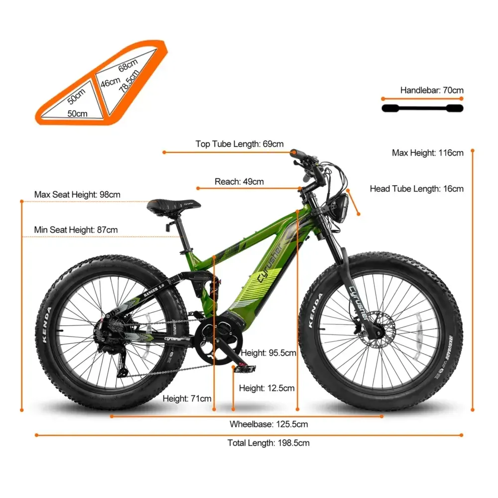 Cyrusher Ranger 2.0 Mountain All-Terrain Electric Bike image 2