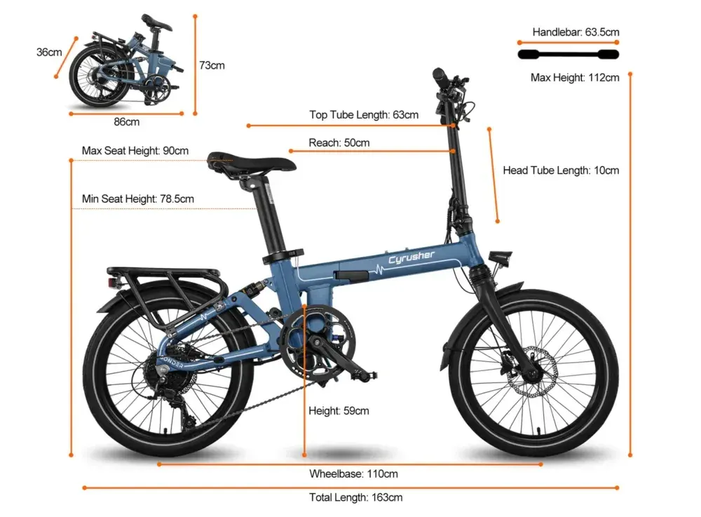 Cyrusher Sonder Folding Electric Bike image 2