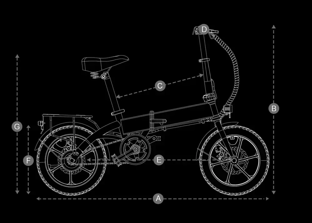 DYU A1F Electric Foldable Bike image 2