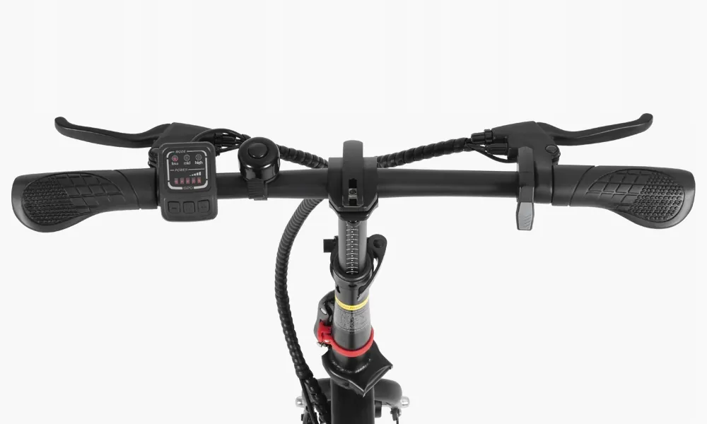 DYU brand logo on A1F PRO folding electric bike black