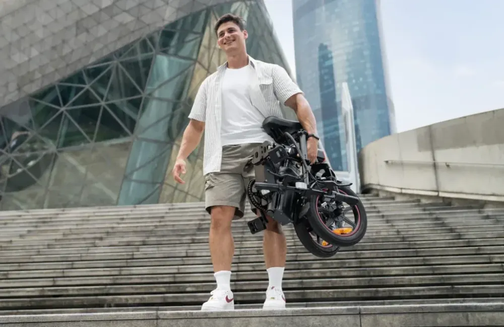 DYU A5 14 Inch Full Foldable Electric Bike image 9