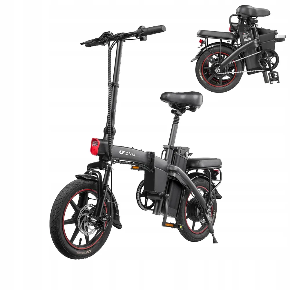 DYU A5 electric bicycle with 250W motor, 25km/h max speed