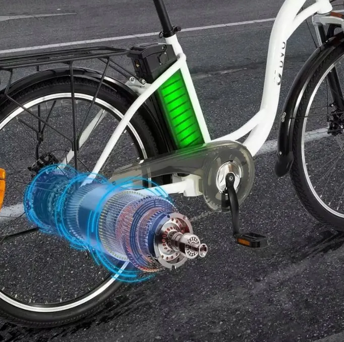 DYU C6 e-bike pre-assembled and adjusted for immediate use