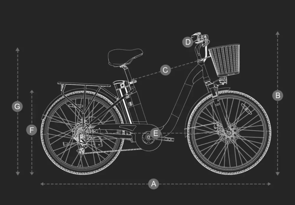 DYU C6 Pro 26 Inch City Electric Bike image 2