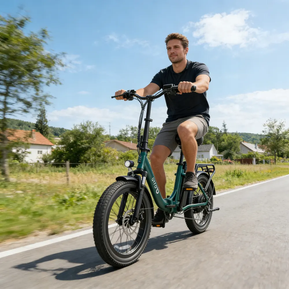 DYU C9 folding electric bike in original packaging, 250W motor, 25km/h speed