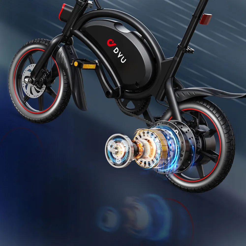 DYU D3F Folding Electric Bike image 3