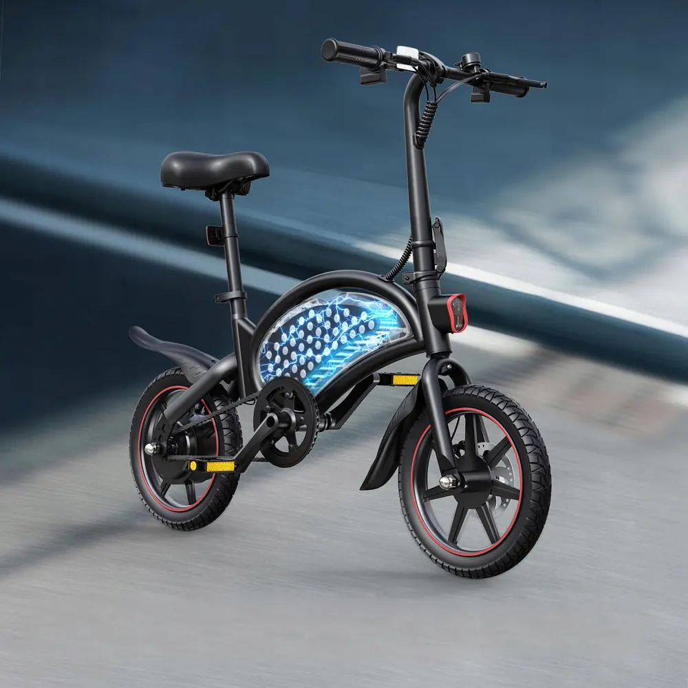 DYU D3F folding electric bike with medium frame size for comfortable riding
