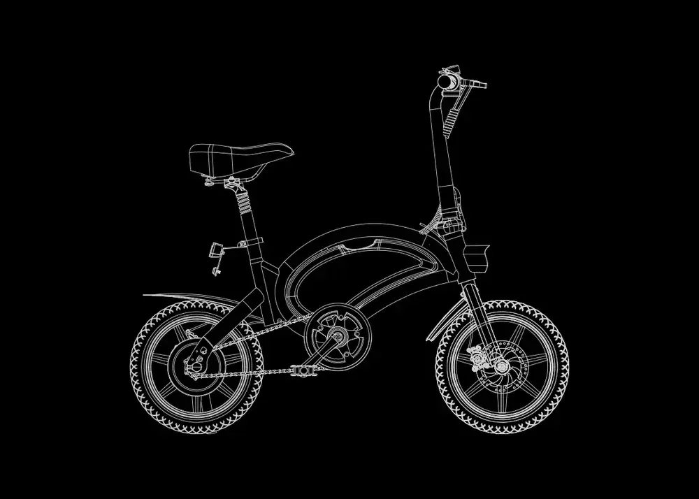 DYU D3F Folding Electric Bike image 2