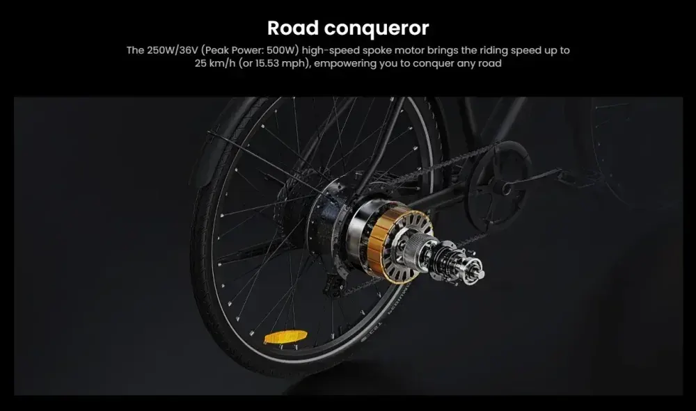 DYU Stroll 1 LED display showing speed and battery level