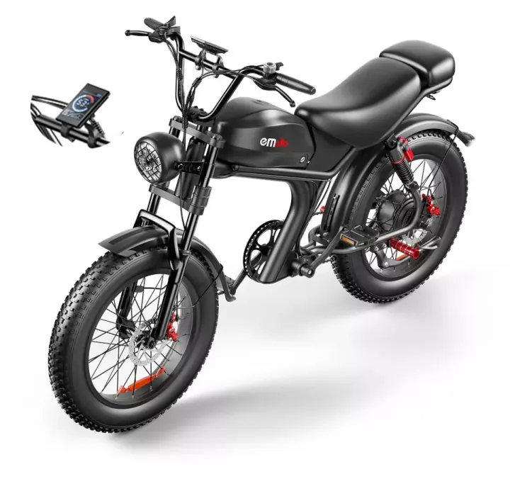 EMOKO C93 electric bike 1000W 55km/h 80km range fat tire off-road