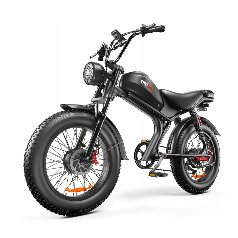 Emoko C93 electric bike in original packaging with dual 2000W motor and 23Ah battery