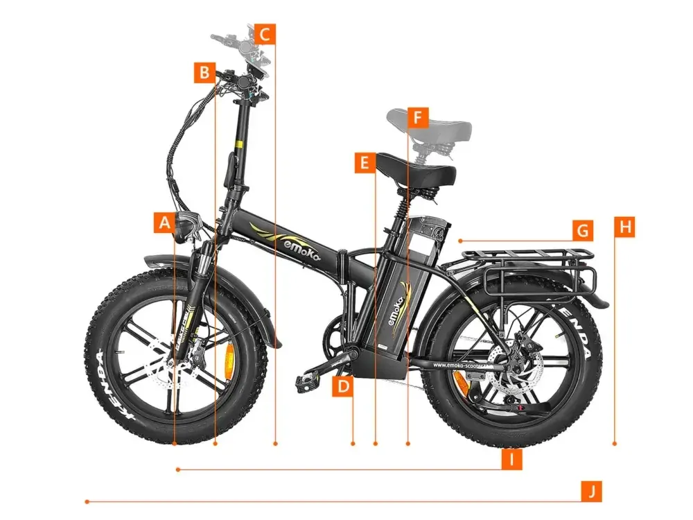 Emoko C94 Cargo Food Delivery E-Bike image 2