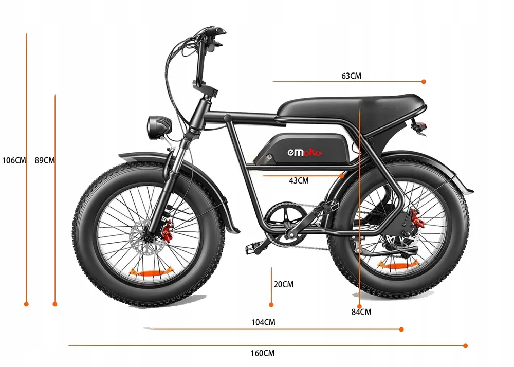 EMOKO C99 Fat Tyre Electric Bike image 3