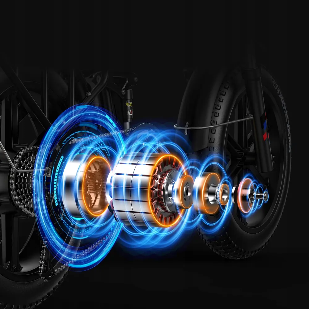 ENGWE ENGINE X black electric bike with 250W motor and 100km range