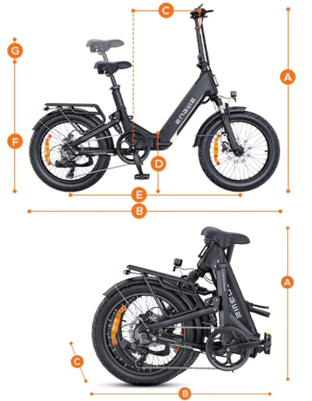 ENGWE L20 3.0 Boost partially assembled with adjustable components for self-assembly