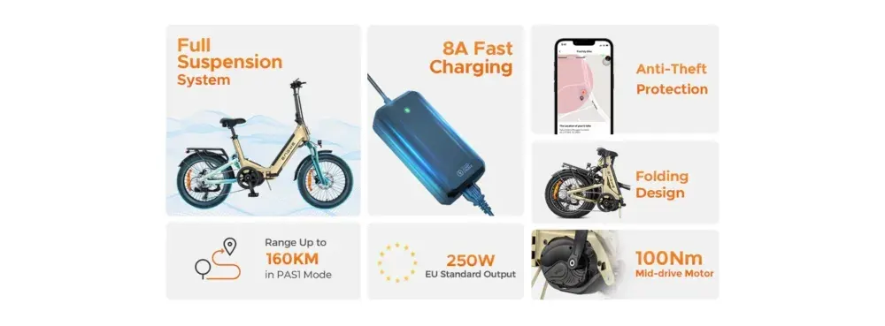 Engwe L20 3.0 Pro Foldable Electric Bike image 4