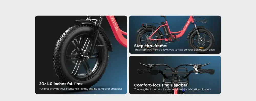 Engwe L20 Fat Tire Electric Bike image 4
