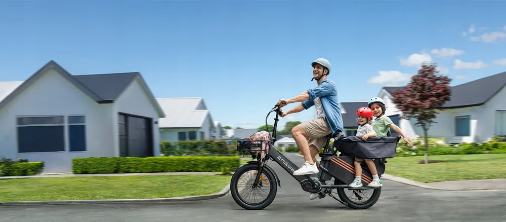 ENGWE LE20 electric bike with dual battery 48V38.4Ah and 20-inch tires