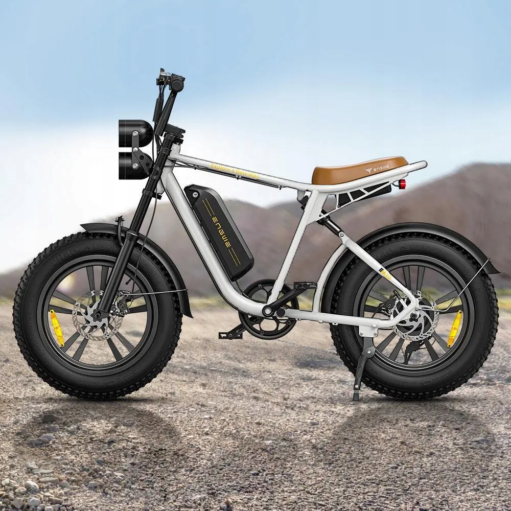 ENGWE M20 electric bike suitable for riders 150-190 cm white frame 1000W