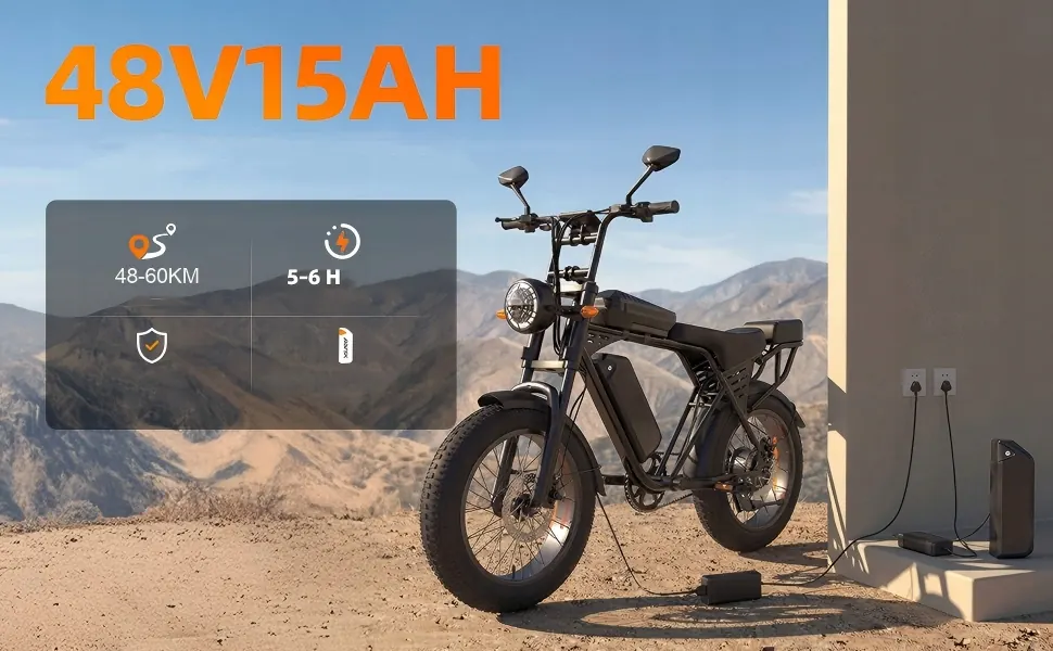 Black Aairsk X5 20 inch electric fat bike with fat tires.
