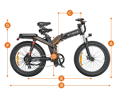 Engwe X20/X24/X26 All Terrain Foldable Electric Bike image 4
