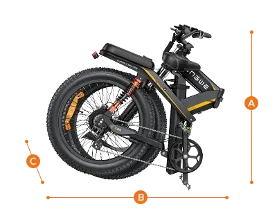 Engwe X20/X24/X26 All Terrain Foldable Electric Bike image 5