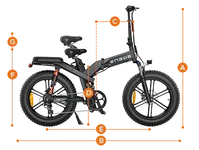 Engwe X20/X24/X26 All Terrain Foldable Electric Bike image 6