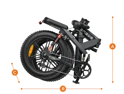 Engwe X20/X24/X26 All Terrain Foldable Electric Bike image 7