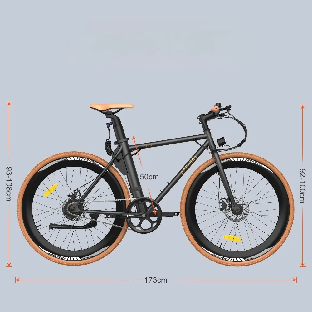 FAFREES F1 electric road bike with 29-inch wheels and 250W motor