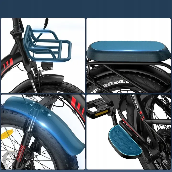FAFREES F20 MAX Red model electric bike with aluminium frame