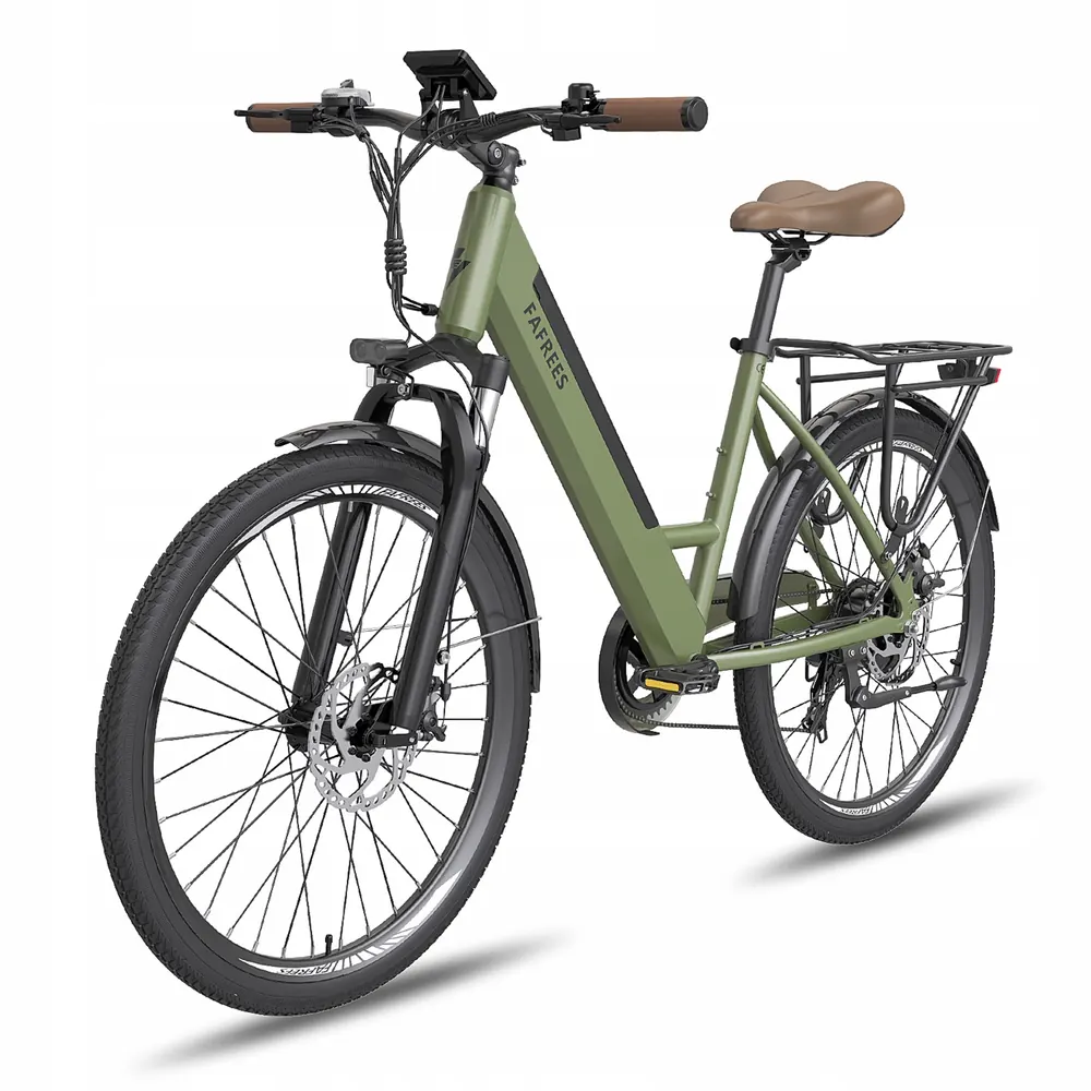 Fafrees F26 Pro electric bike green 26 inch wheels aluminum frame 250W motor