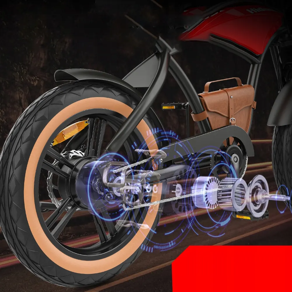 HIDOES B10 front suspension fork red electric bike