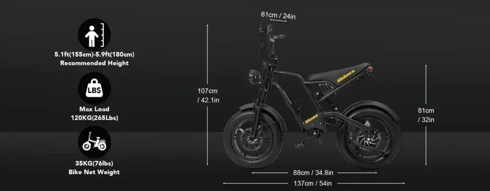 Hidoes B6 Mini Folding Electric Bike view 10