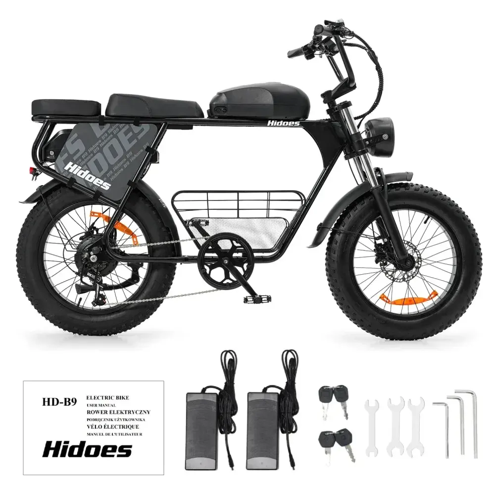 Hidoes B9 Dual Battery Fat Tyre Electric Bike image 7