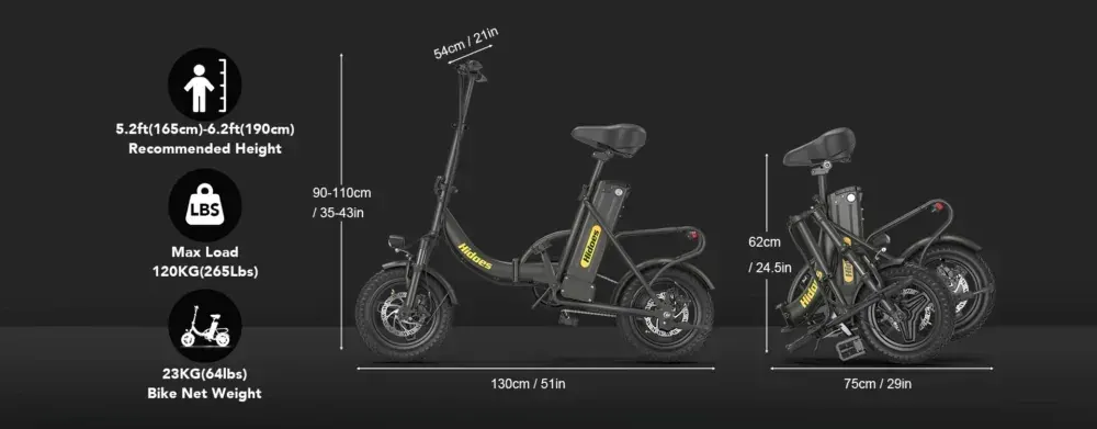 Hidoes C5 Folding Electric Bike image 7