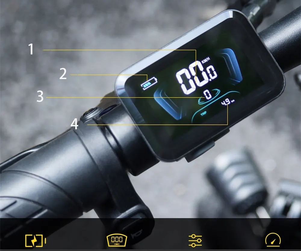 Hidoes C5 lithium-ion battery pack, 36V 10.4Ah, removable for convenient charging.