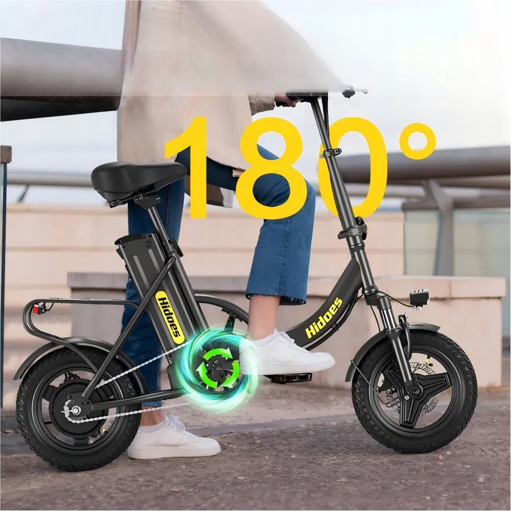 Hidoes C5 electric bike includes lithium-ion battery, ready to ride.