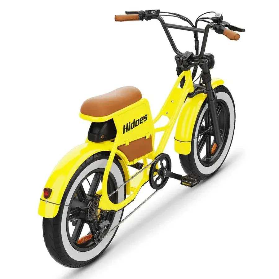 Hidoes C8 electric bike full side view with fat tires and step-through frame