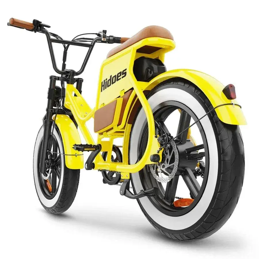 Hidoes C8 700W motor close-up on rear hub, sturdy and powerful