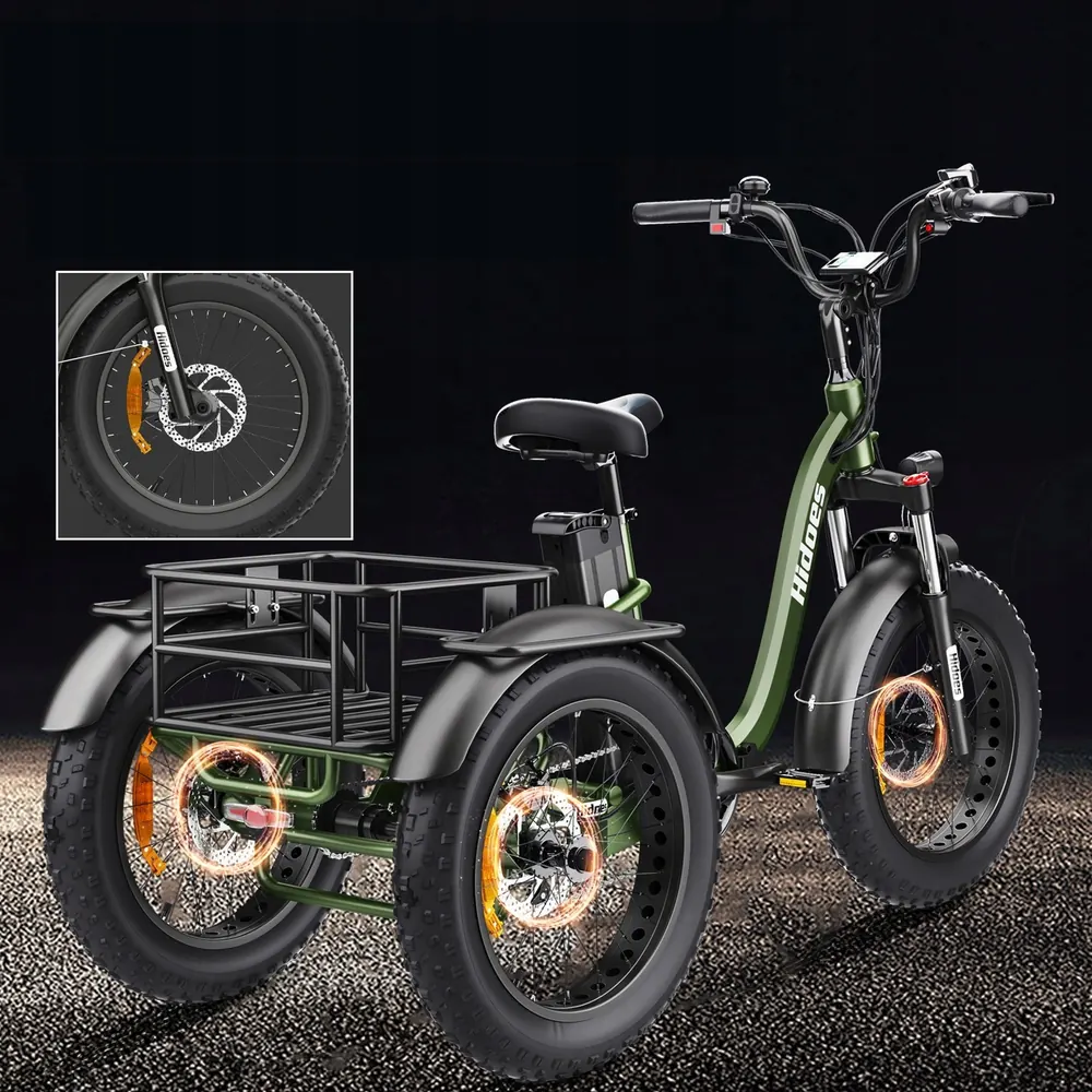 Hidoes HD-ET1 20-inch wheel size for stable off-road riding