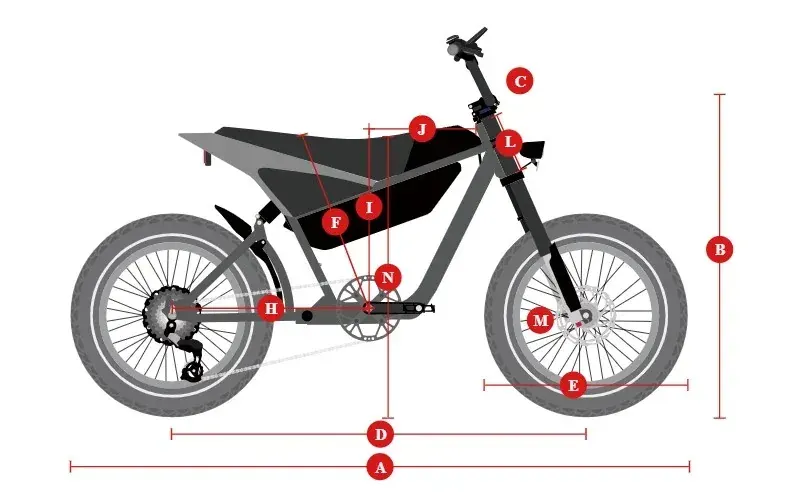 Himiway C5 Ultra electric motorbike full side view in bluish-grey, fat tires and sturdy frame