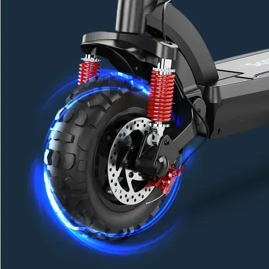 iScooter iX6 off road electric scooter full side view with 11-inch pneumatic tires